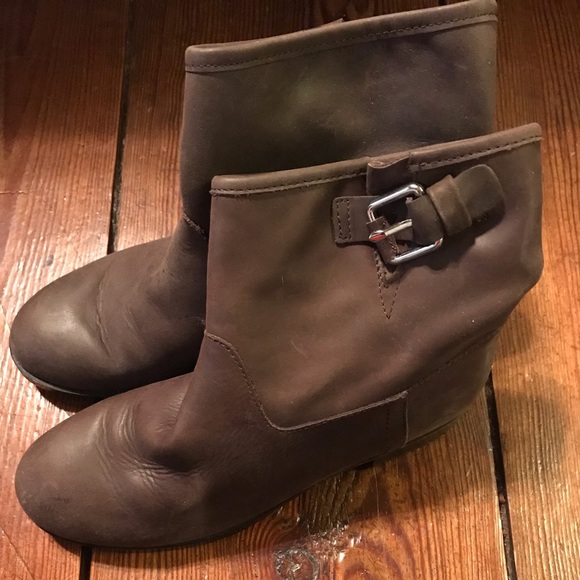 GAP buckle moto boot leather ankle boots - Picture 3 of 3